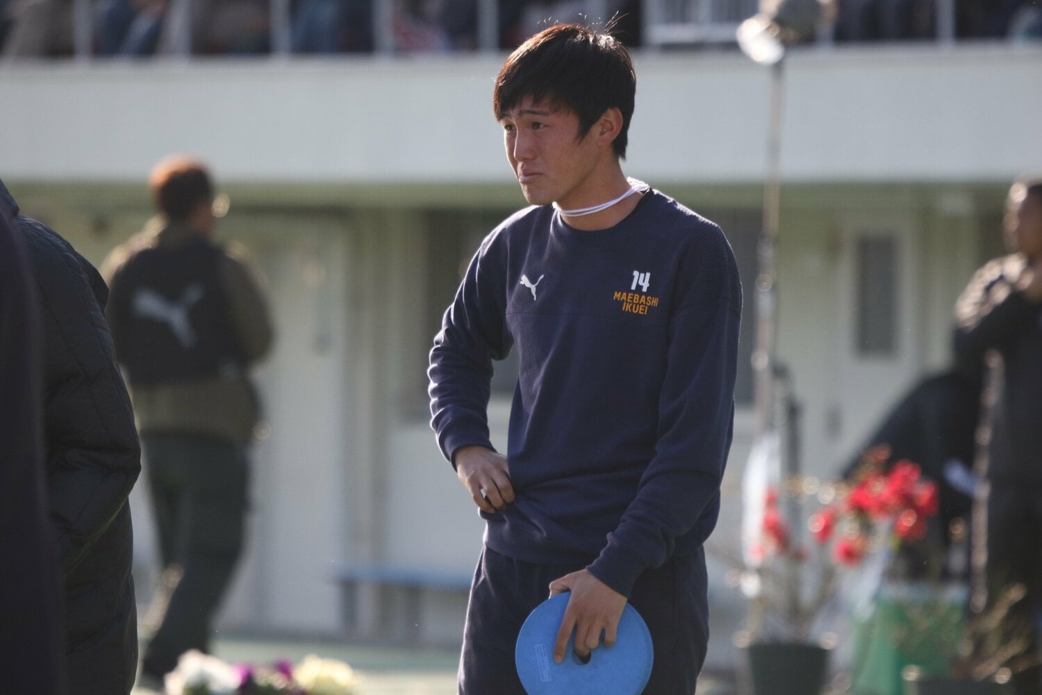 2年生ながら「14」を託されたが、ケガの影響で選手権は未出場に終わった　©Takahito Ando