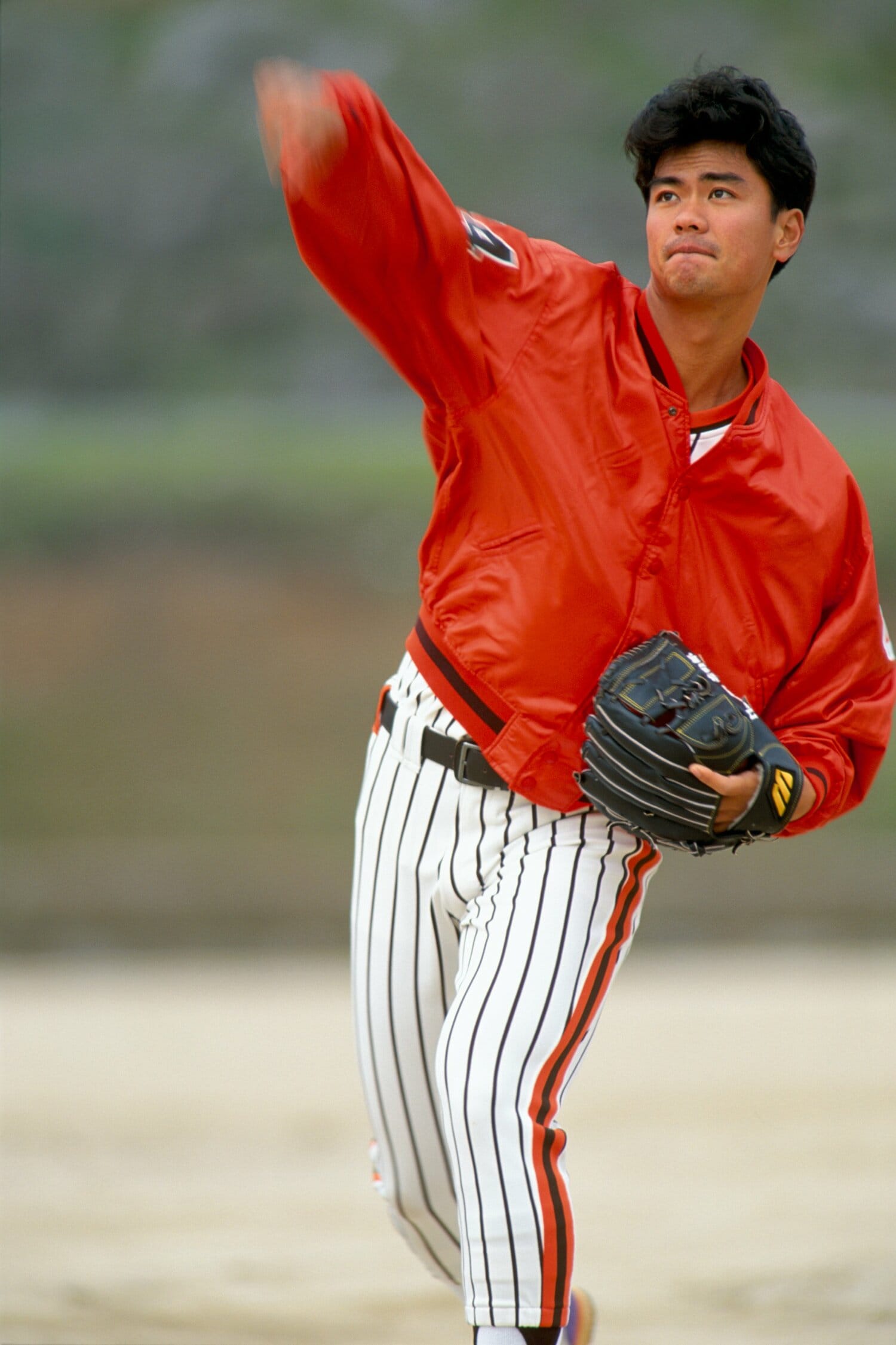 ルーキー時代の若田部健一 ©︎Koji Asakura
