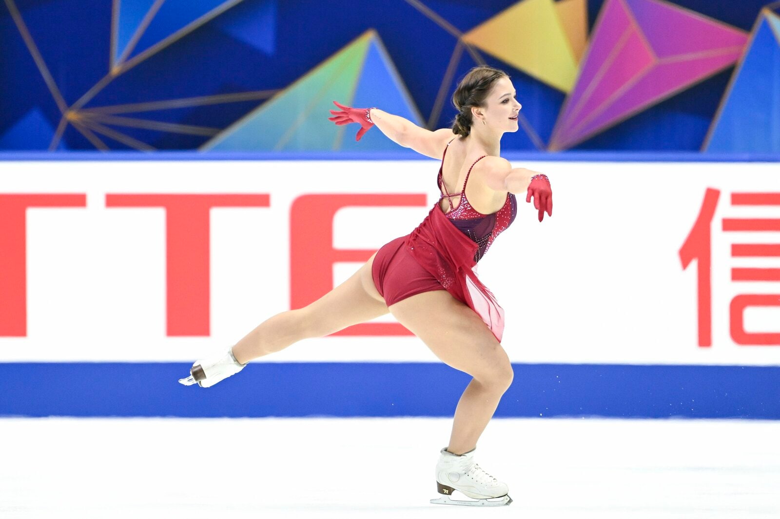 2位に輝いたソフィア・サモデルキナのFSの演技