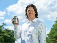 アスリート石川遼のオンとオフの切り替えに欠かせない。ノンアルコールビールテイスト「アサヒドライゼロ」。