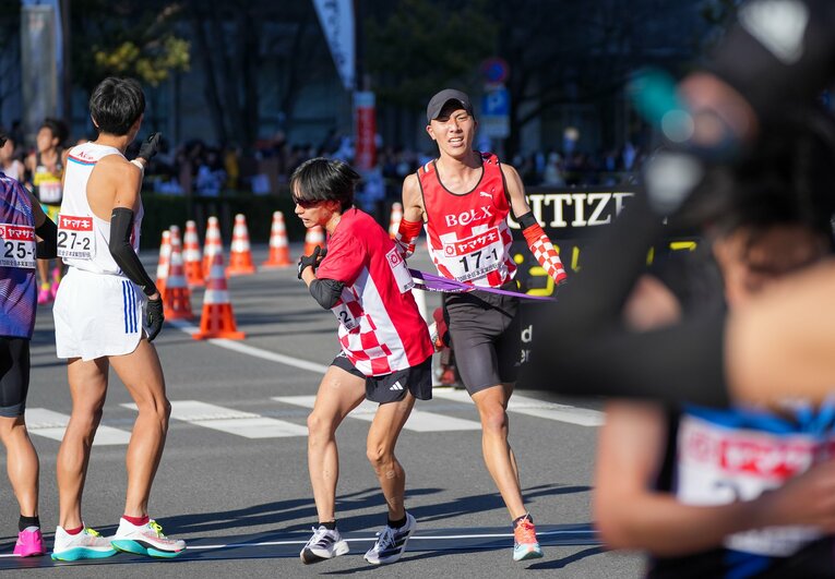 2区で22人抜きを見せたサンベルクスの吉田響　　©Satoshi Wada
