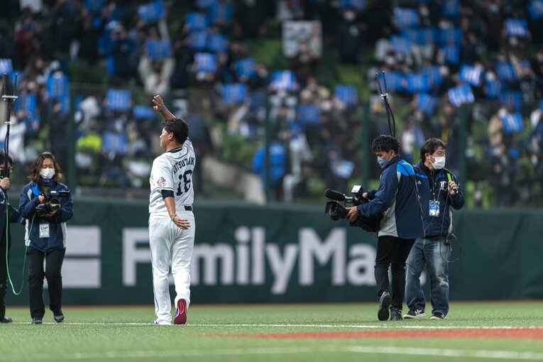 2021年12月の引退セレモニー　©Takuya Sugiyama