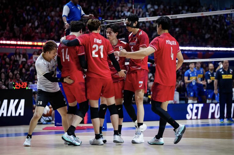 VNLイタリア戦　©Volleyball World