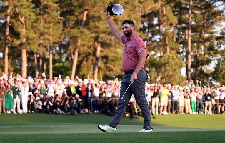 マスターズ初制覇を果たしたジョン・ラーム　©︎Getty Images