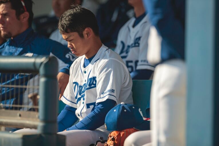 2019年3月、1年目の根尾　©Kiichi Matsumoto