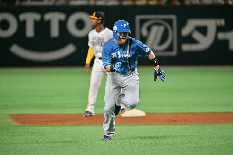 全力疾走する清宮　©︎Hideki Sugiyama