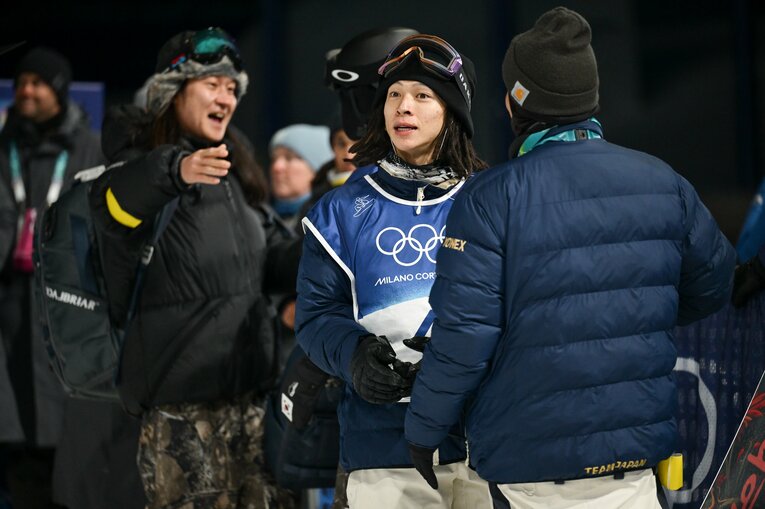 ミラノ五輪男子ハープパイプ決勝【スワイプするとそのほかの写真もご覧になれます】　©Nanae Suzuki／JMPA
