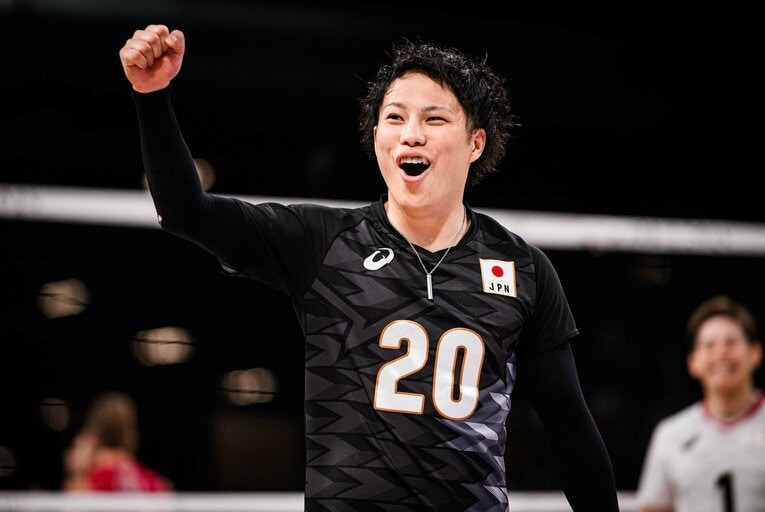 パリ五輪予選ラウンドvsアメリカ　©︎Volleyball World