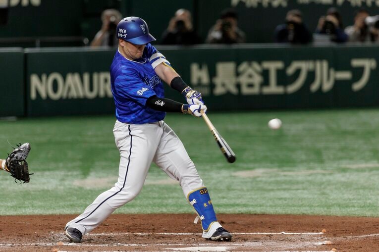 牧が2番に座るベイスターズ打線は迫力がある　©Kiichi Matsumoto