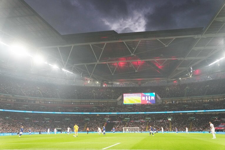 約8万人の観客で埋まった聖地ウェンブリー　©Masashi Hara