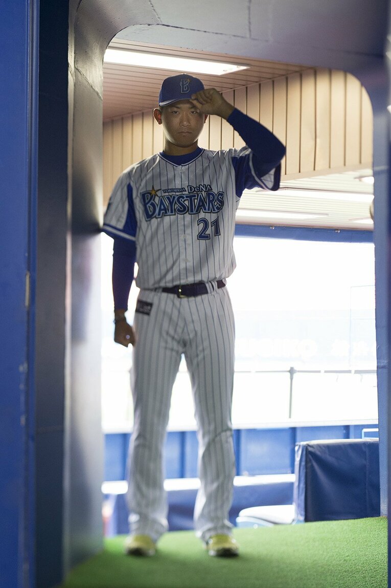 プロ1年目（2016年）の今永 ／ photograph by Miki Fukano
