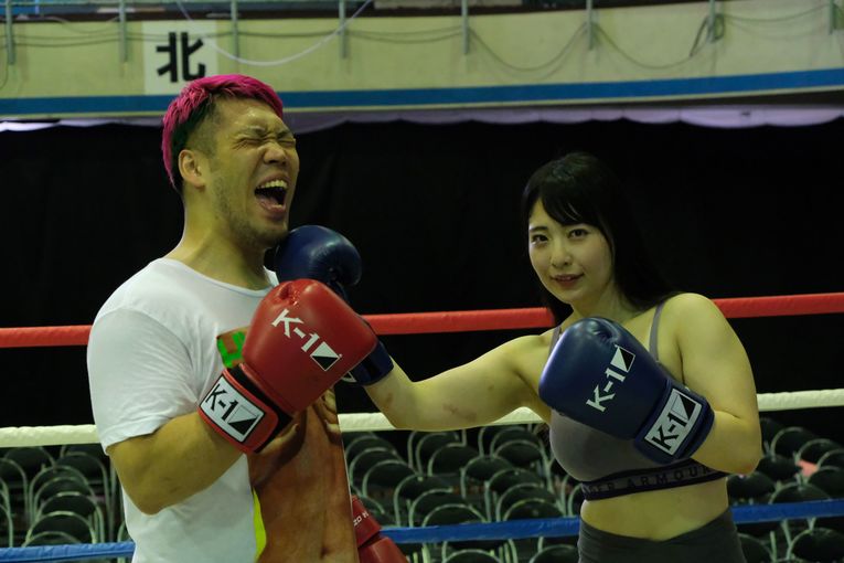 公開練習の様子