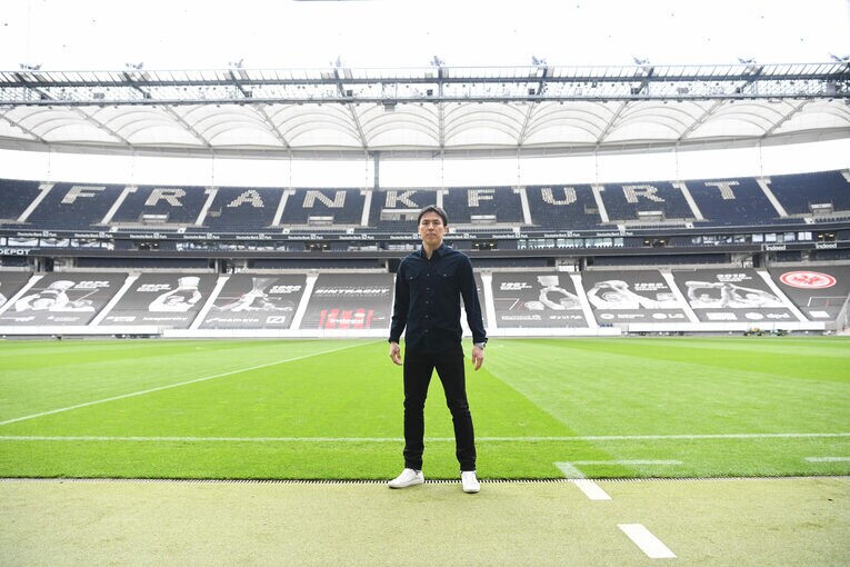 アイントラハトの本拠地ドイチェバンク・パークで　©Ryu Voelkel