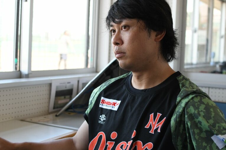 現在はオイシックス新潟で現役を続ける元阪神の高山俊 ／ photograph by NumberWeb