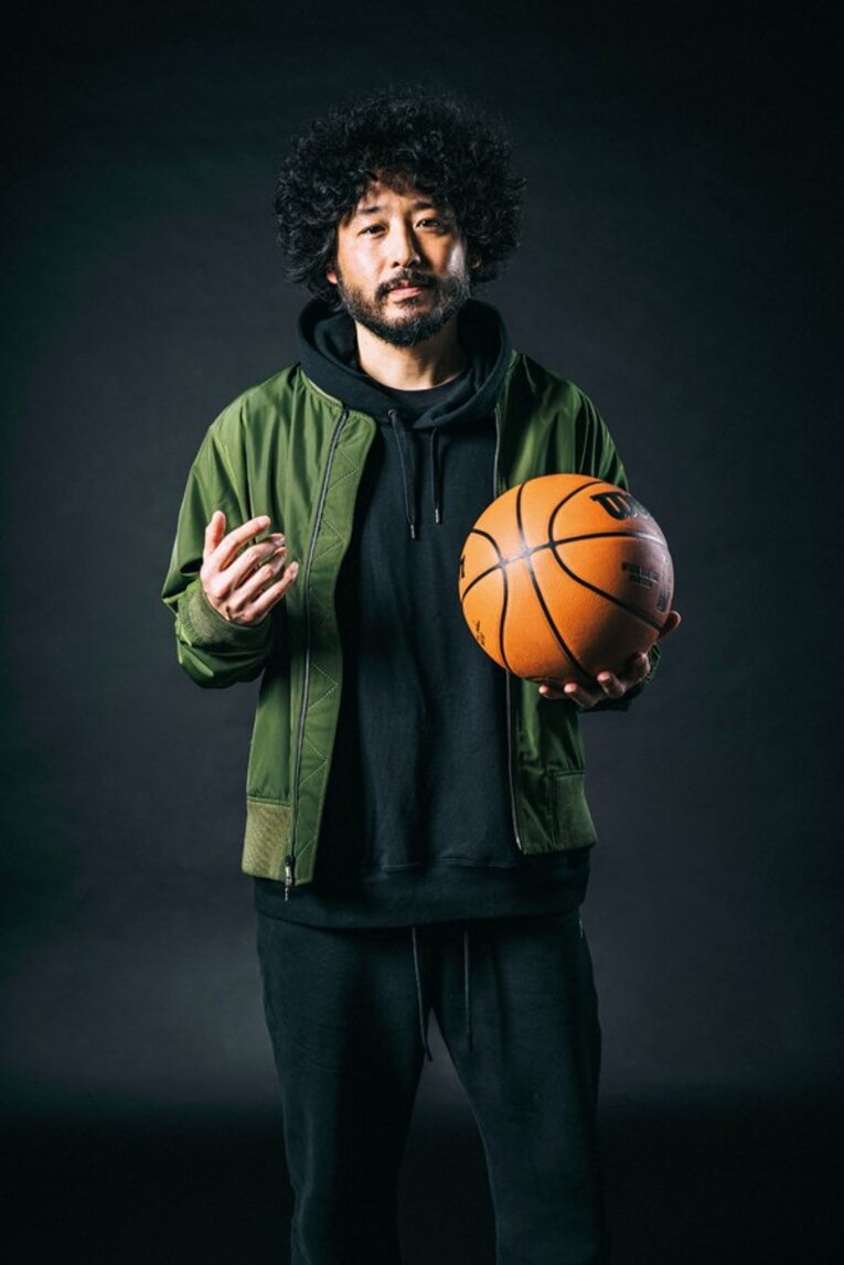 河村勇輝に関するインタビューに応じた田臥勇太　©Kiichi Matsumoto