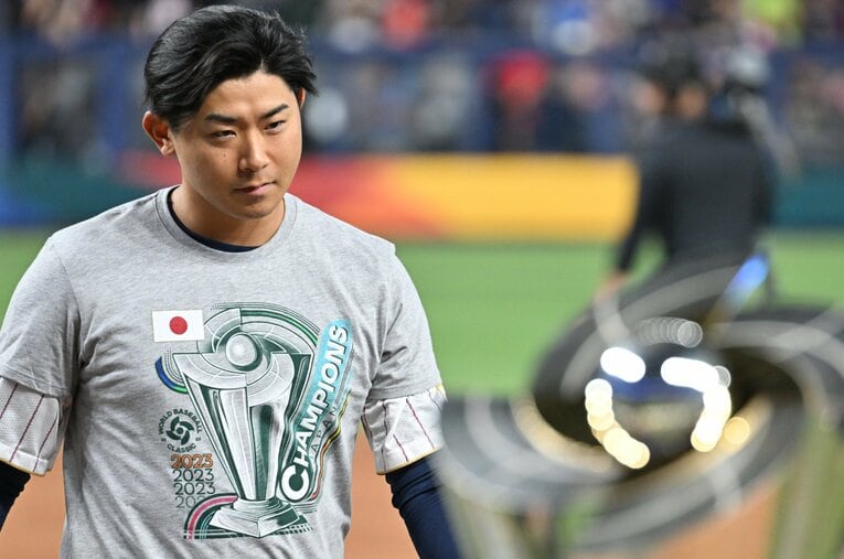 2023年のWBC決勝に先発し、優勝に貢献した今永 ／ photograph by Naoya Sanuki