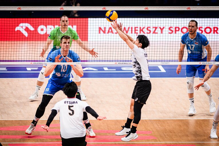 関田誠大（VNL準決勝スロベニア戦）©︎Volleyball World