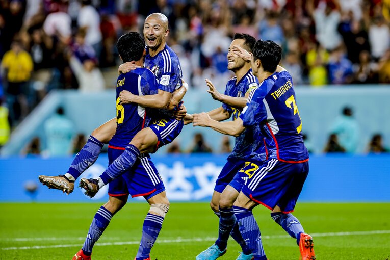 日本の先制シーン ©Kichi Matsumoto/JMPA