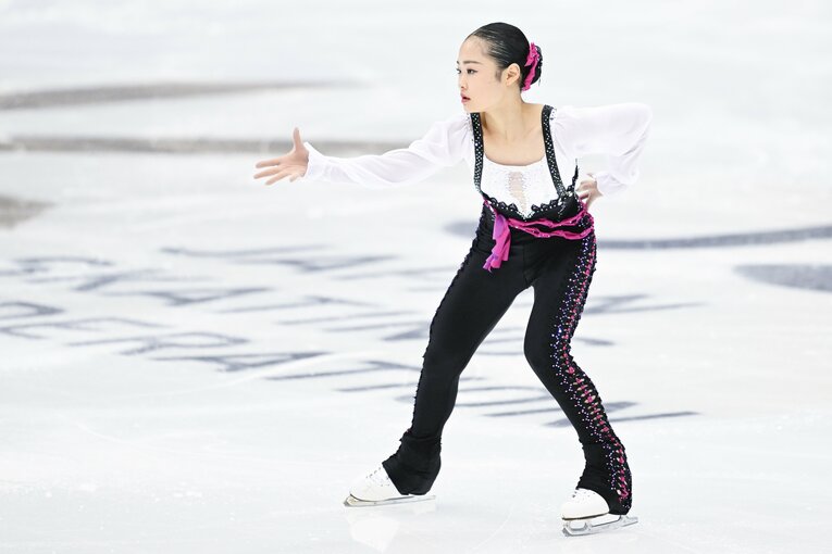 2023年全日本選手権、島田麻央の演技　©︎Asami Enomoto