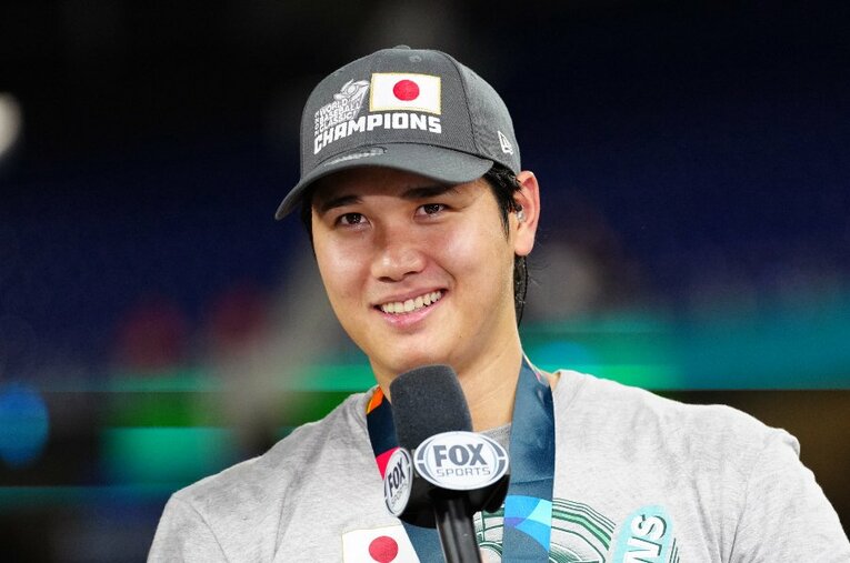 WBCの優勝後、野球人気の向上について「日本だけじゃなくて、韓国もそうですし、台湾も中国も…」と他の国に言及した大谷。過去のある発言がいま、韓国で注目されている ／ photograph by Getty Images