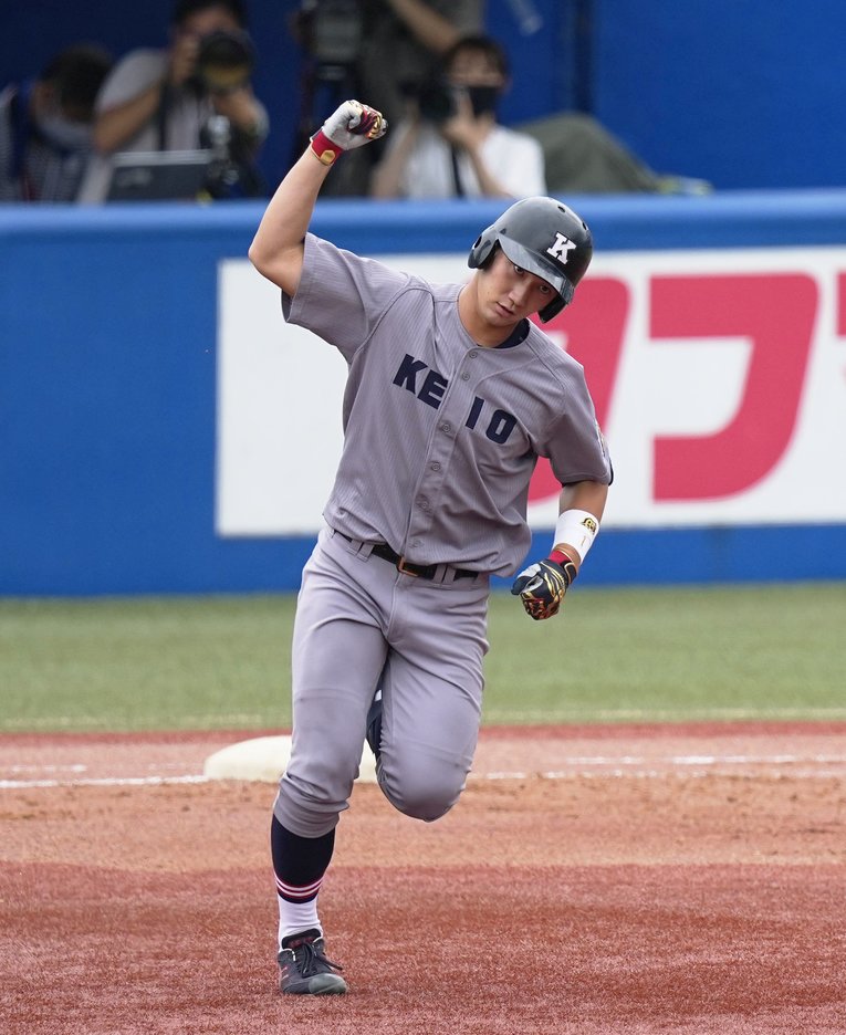 ドラフト目玉ベスト3 内野手編（3）慶應義塾大・正木智也選手（182cm90kg・右投右打・慶應義塾高）　©Sankei Shimbun