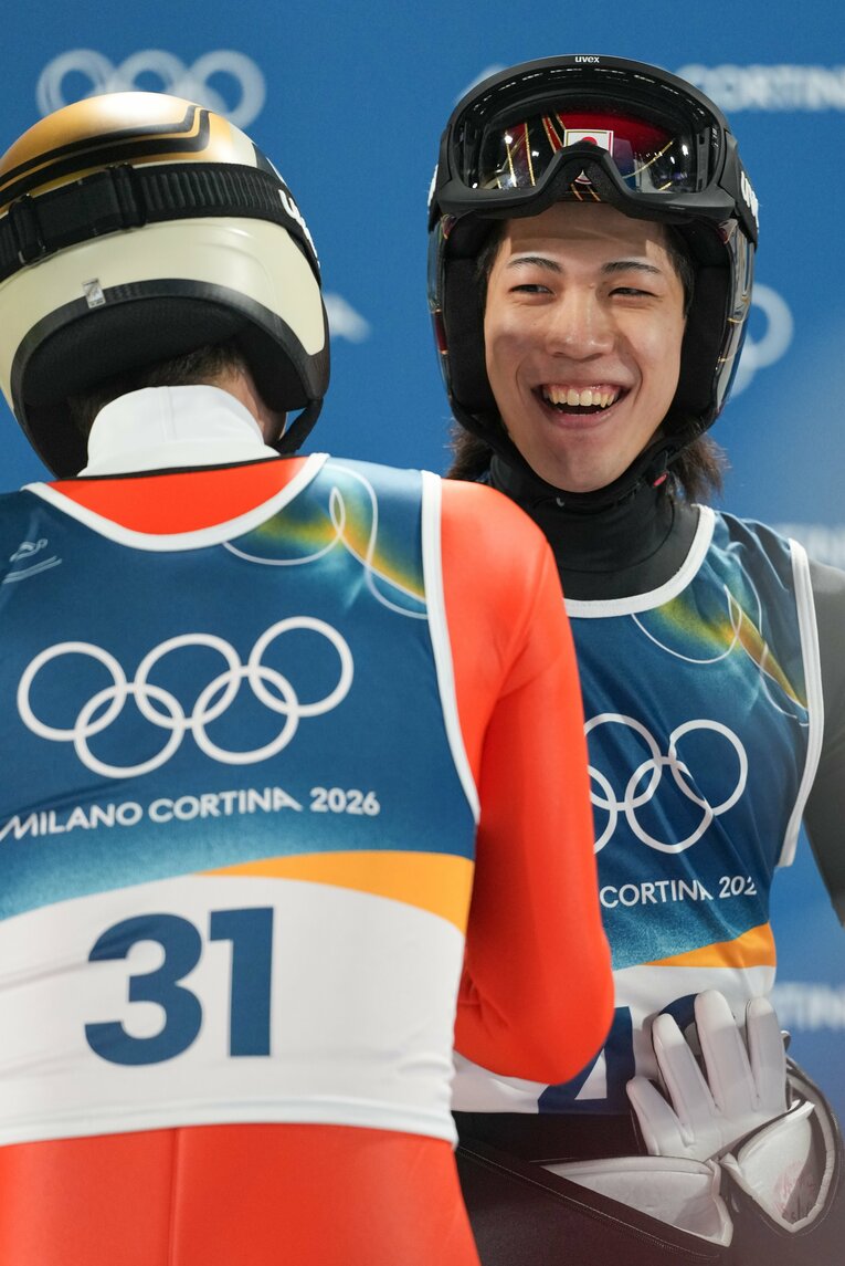 ミラノ五輪男子ノーマルヒルの現地写真【スワイプするとそのほかの写真もご覧になれます】　©Tsutomu Kishimoto／JMPA