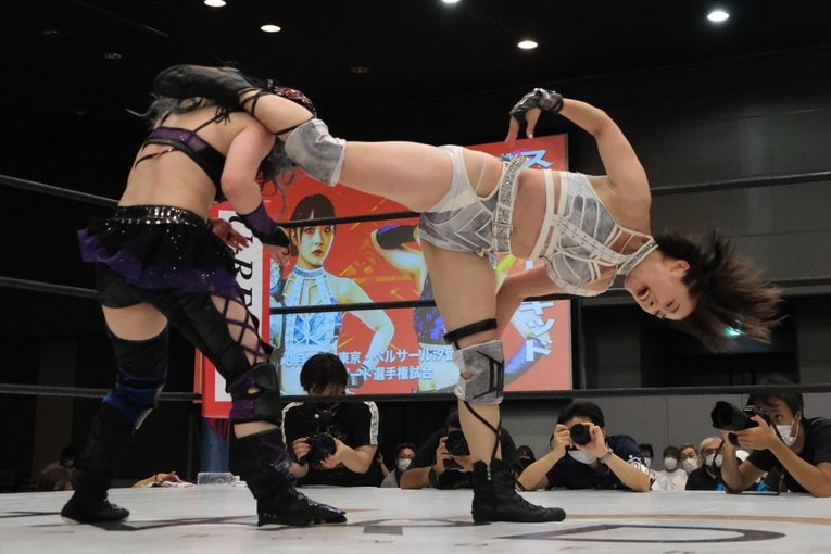 8月29日のスターライト・キッド戦　©Norihiro Hashimoto