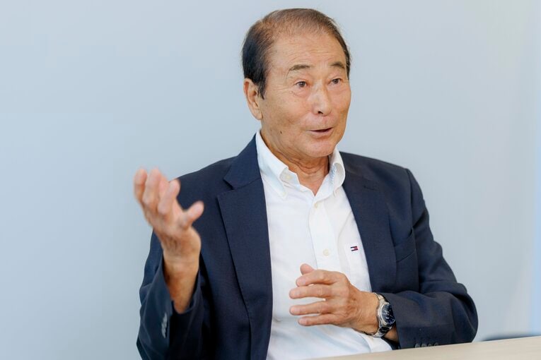 DeNA南場オーナーと対談する高田繁　©Kiichi Matsumoto