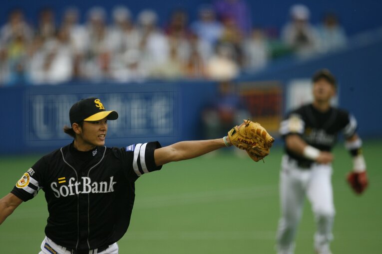 現役（ソフトバンク）時代の斉藤和巳　©BUNGEISHUNJU