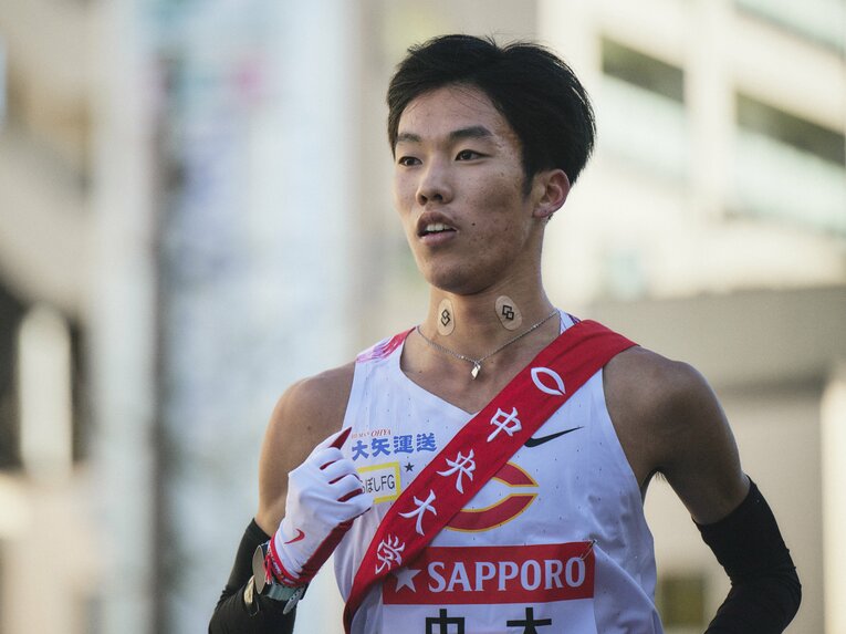 【史上最速2区】好走した中大の溜池一太　©Yuki Suenaga