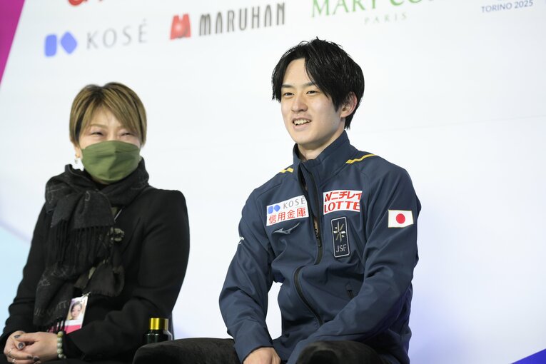 フリーの演技後　©Asami Enomoto