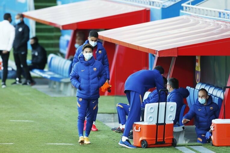 ハーフタイム後の安部©Daisuke Nakashima