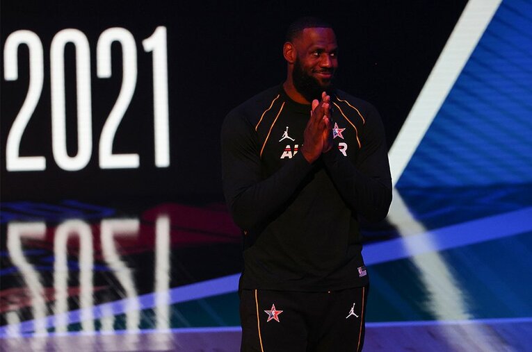 「興味ない」と今季のオールスター開催に否定的な意見を述べていたレブロン・ジェームズ ／ photograph by Getty Images