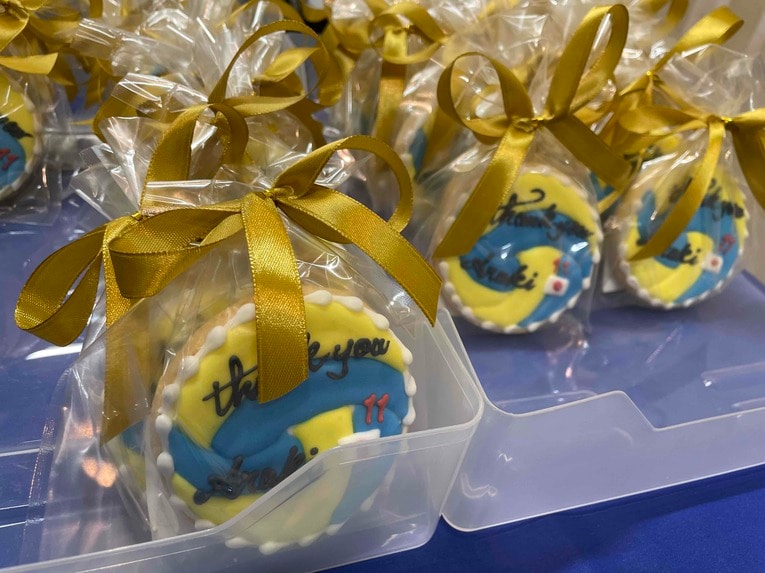 高校の後輩である森山美耶さん手作りアイシングクッキー　©︎Yuko Tanaka