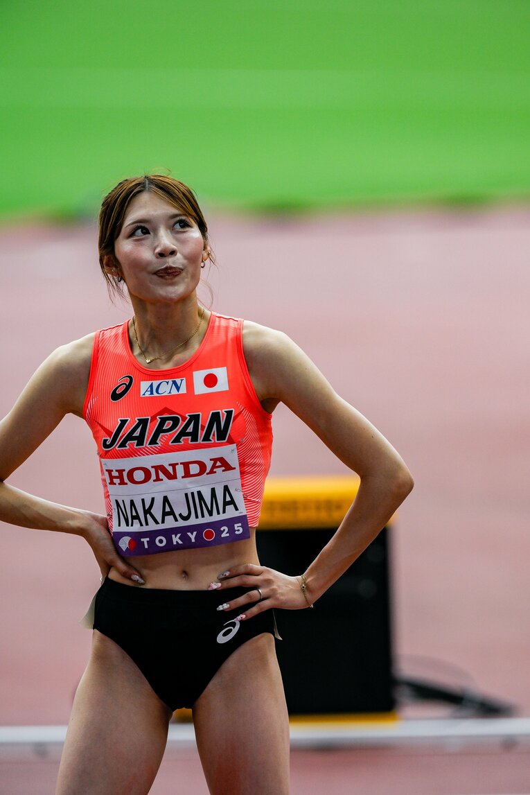 【東京世界陸上】100mハードル予選を走る中島ひとみ（長谷川体育施設）　©Nanae Suzuki