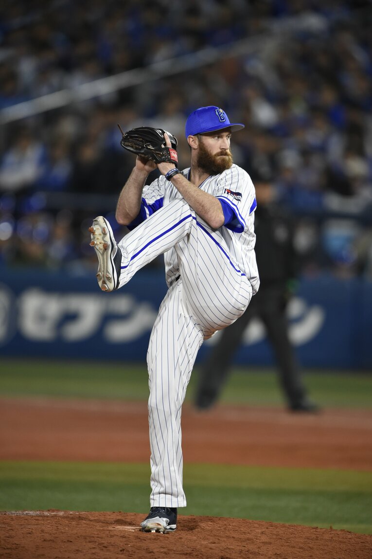 日本での4年間は毎年40試合以上に登板するセットアッパーだったパットンだが、唯一の先発で炎上してしまった　©Naoya Sanuki