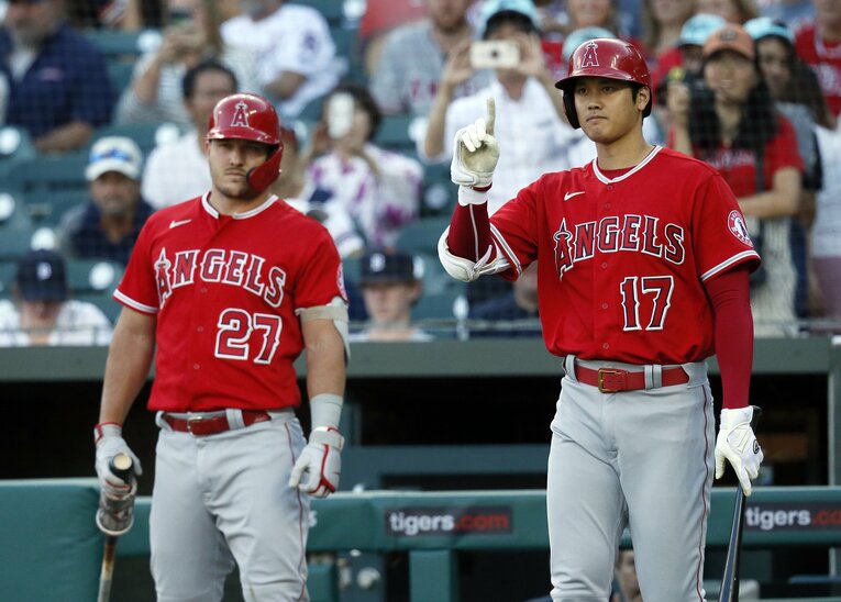 エンゼルスの中心として戦ってきた大谷とトラウト　©Getty Images