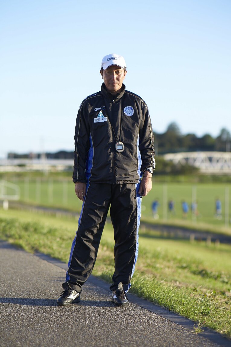 水戸ホーリーホック監督時代（2013年）　©︎Toshiya Kondo