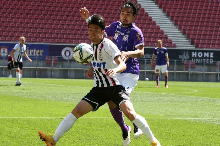 何度も移籍を経験している中村敬斗だが、なかでもオーストリア2部の時代が重要だった、と語っていた ／ photograph by Getty Images