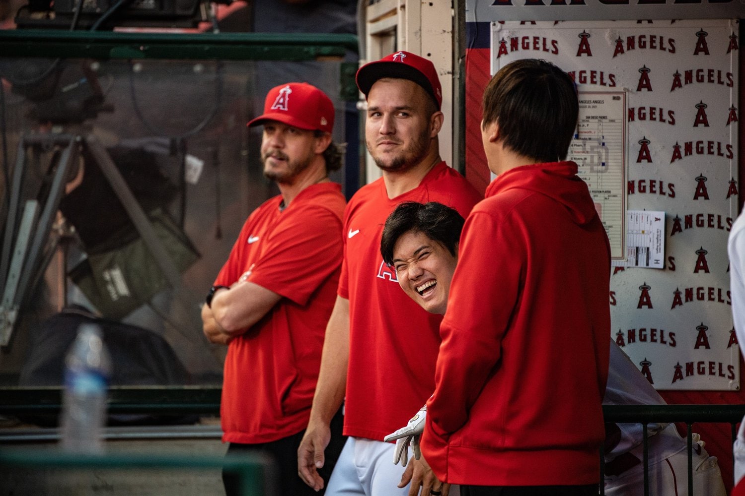 メジャー最強打者トラウトとも仲睦まじい様子　©Nanae Suzuki