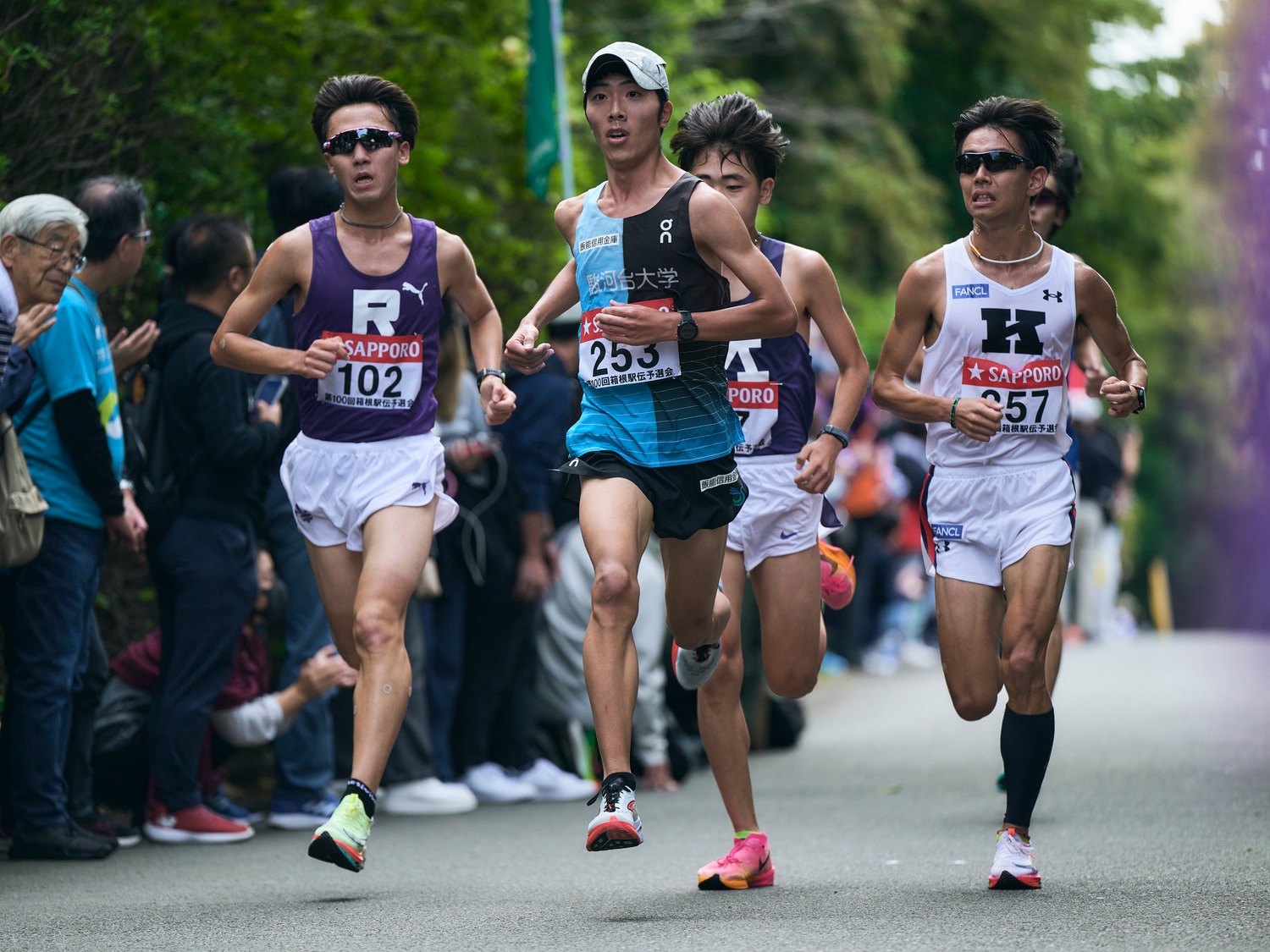 昨年の予選会での田島（357番）。63分06秒を記録した　©Yuki Suenaga