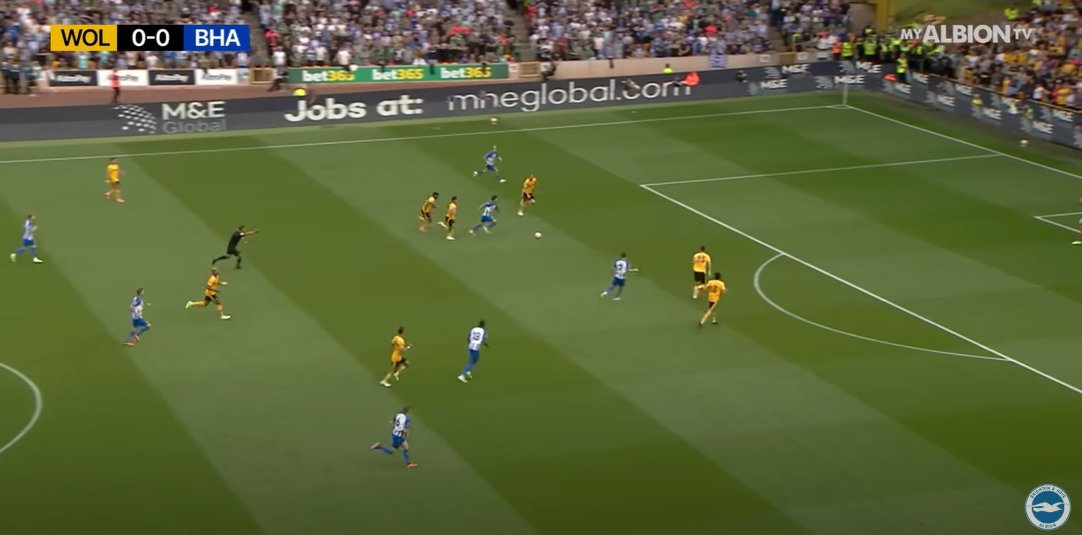 場面3:加速ぶりはまるで陸上200m走の選手のよう ※クラブ公式YouTubeより