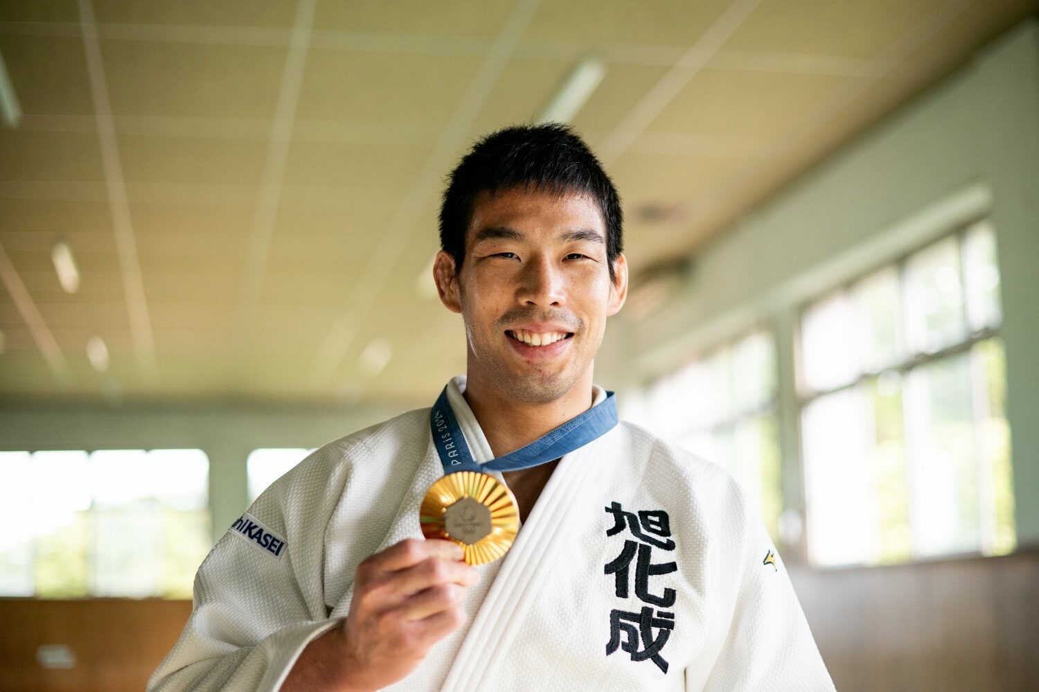 金メダルをかける永瀬　©Nanae Suzuki