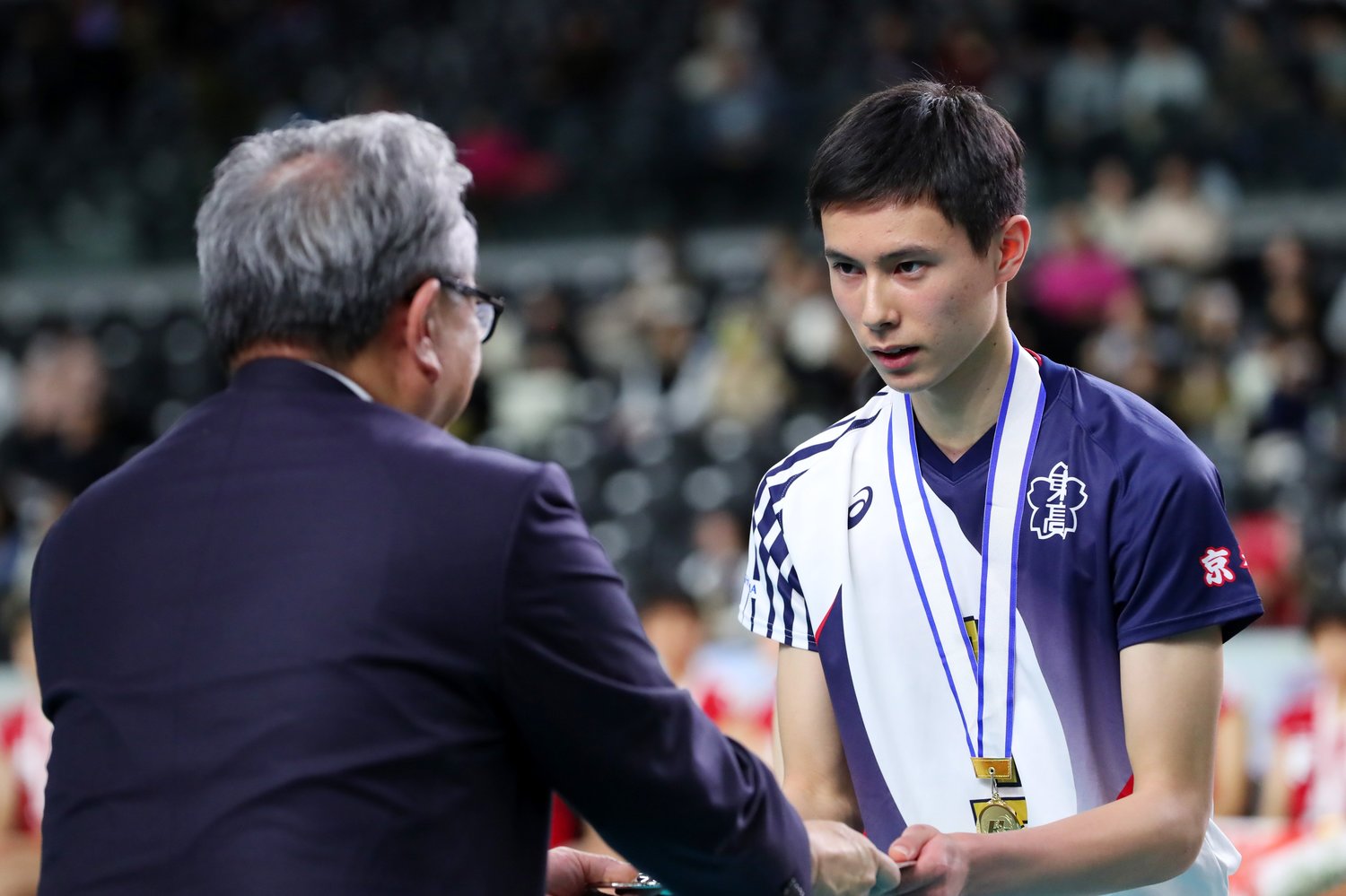 東山高時代には春高バレーでMVPを獲得　©︎Yohei Osada/AFLO SPORT