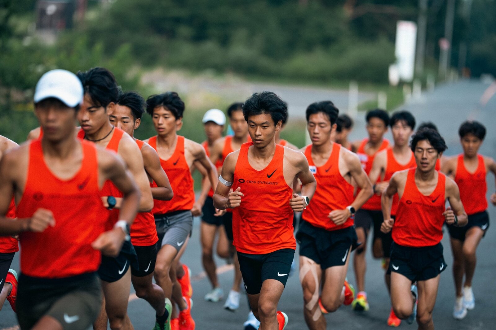 蔵王合宿の上りタイムトライアルでの柴田　photograph by NIKE