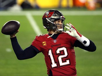 NFL最高のQB　～43歳トム・ブレイディのふたつのトップ記録～＜Number Web＞ photograph by Getty Images