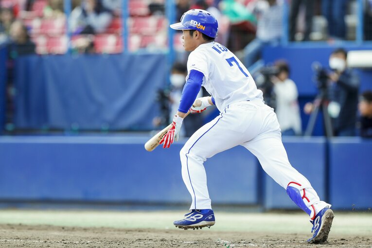 2019年3月、1年目の根尾　©Kiichi Matsumoto