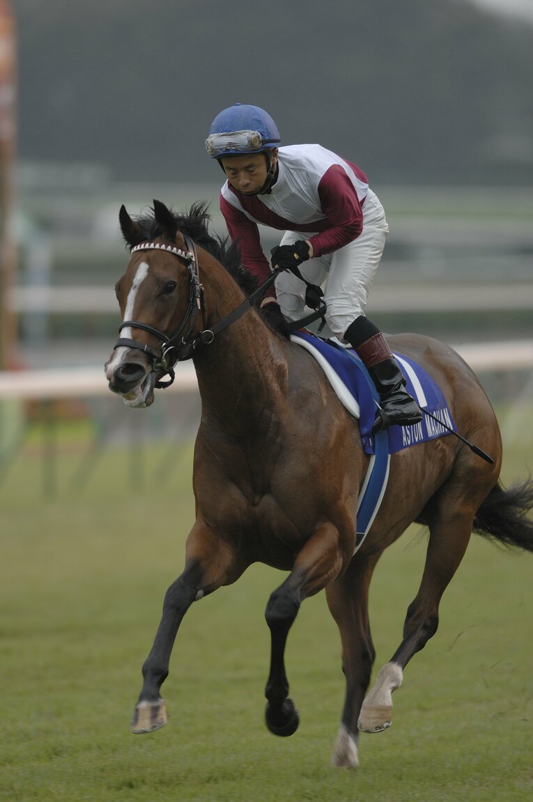 2007年スプリンターズSのアストンマーチャンに騎乗し、GI初勝利に導いた中舘　©Keiji Ishikawa