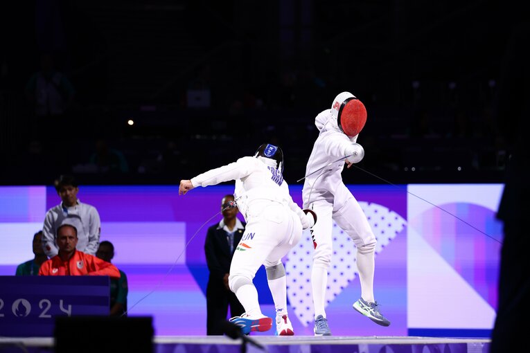 男子エペ団体決勝、日本vs.ハンガリー　©Ryosuke Menju/JMPA