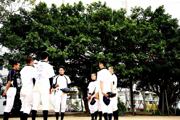 沖縄尚学高校野球部の練習風景（2008年） ©︎Tamon Matsuzono
